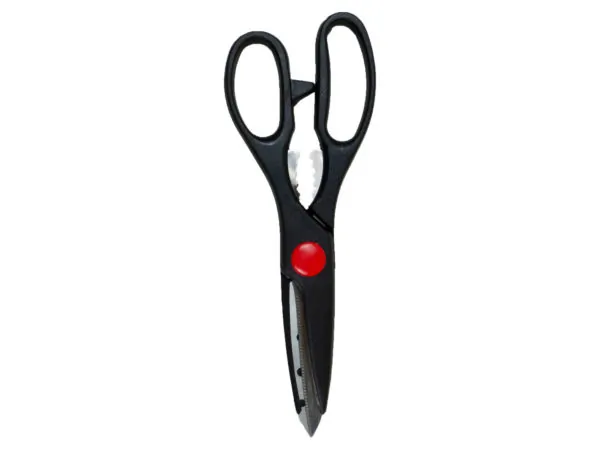 bulk buys BJ148 - Versatile Kitchen Scissors with Serrated Blades