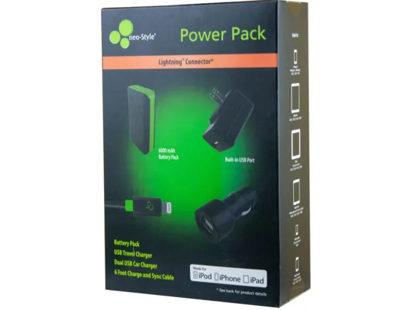 bulk buys EC117 - Portable Power Pack Bundle with Lightning Cable and Charger