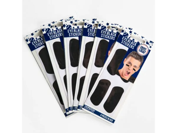 Bulk Buys CH286 — 4-Pack Customizable Eye Black Stickers