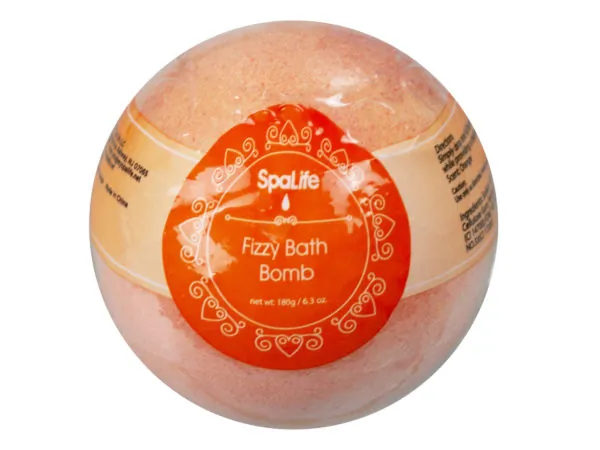 Bulk Buys BB762 — Spa Life Fizzy Orange Bath Bomb for Relaxation