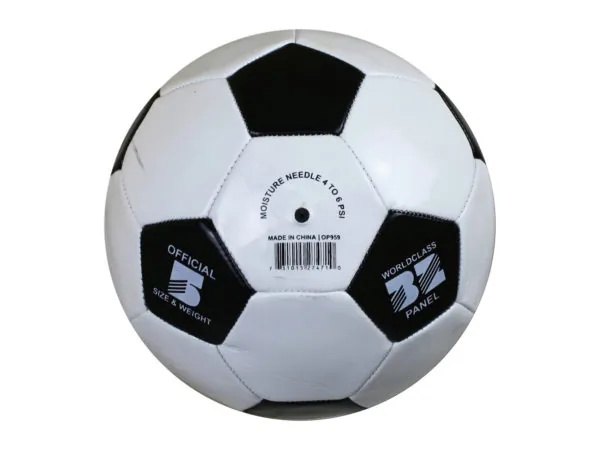 Bulk Buys OP959 — Classic Size 5 Black & White Training Soccer Ball
