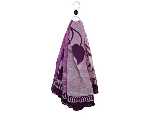 Bulk Buys BB793 — Elegant Purple & Pink Hummingbird Sheer Scarf