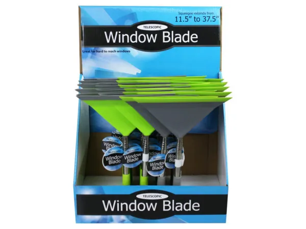 Bulk Buys OP956 — Extendable Telescopic Window Cleaning Blade Display