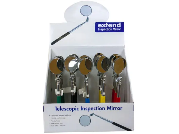 bulk buys FB533 - Extendable Inspection Mirror with Countertop Display