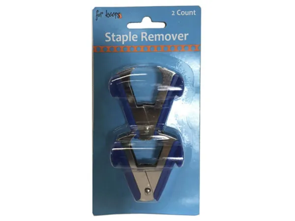 bulk buys EC364 - Dual Pack of Convenient Blue Staple Removers