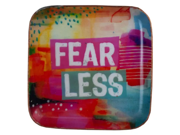 Bulk Buys CH281 — Fear Less Inspirational Catchall Tray