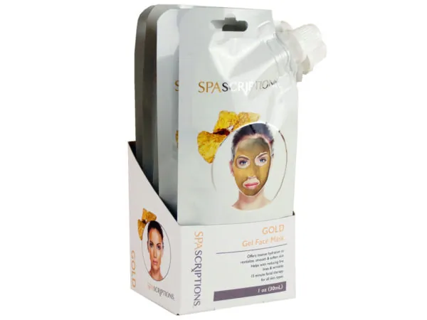 bulk buys BI995 - Luxury Gold Gel Face Mask for Radiant Skin