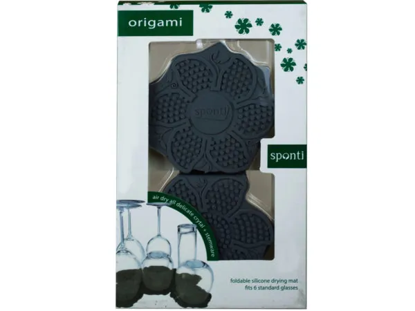 Bulk Buys EN559 — Sponti Foldable Silicone Drying Mat for 6 Glasses
