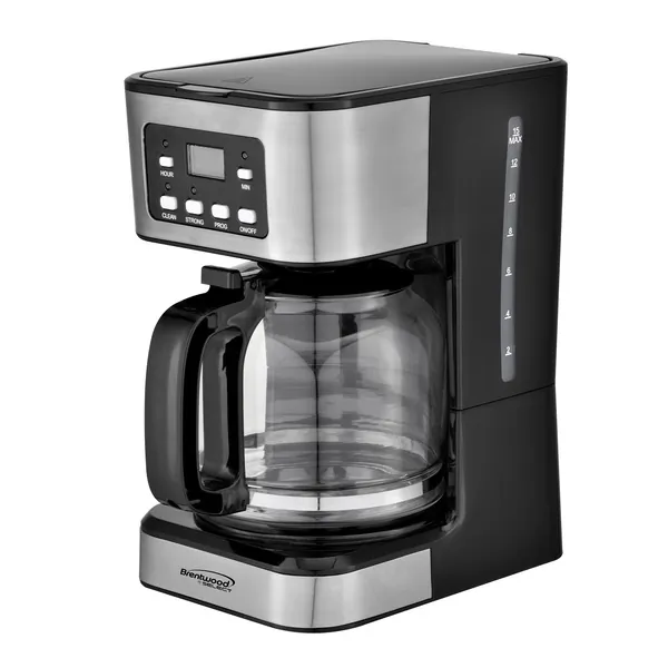 Brentwood TS-222BK — Brentwood 12 Cup Digital Coffee Maker in Black