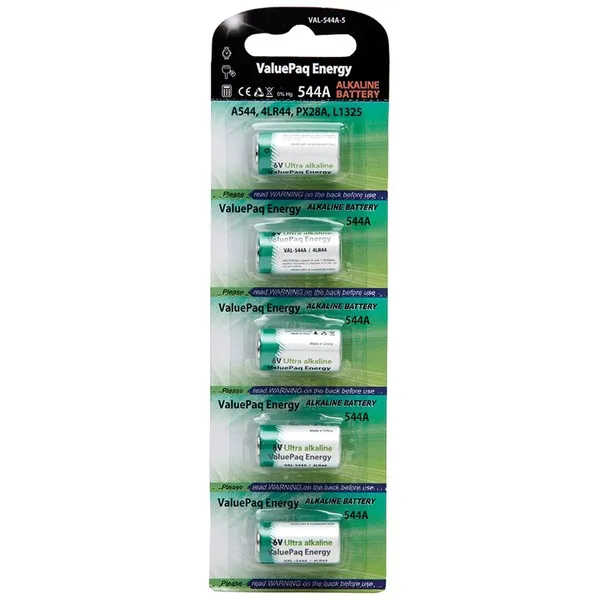 Dantona DOTVAL544A5 — Dantona 6V Alkaline Coin Battery - 5 Pack