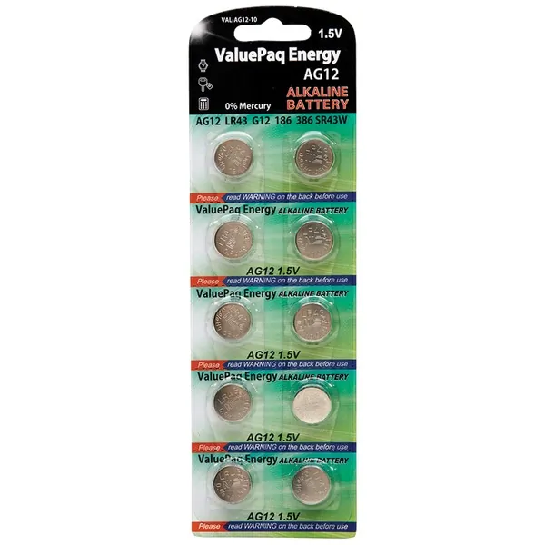 Dantona DOTVALAG1210 — Dantona AG12 Alkaline Button Cell Battery - 10 Pack