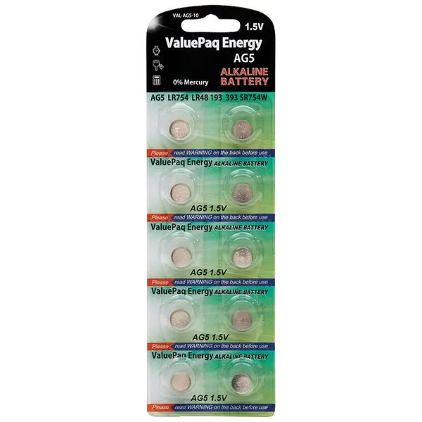 Dantona DOTVALAG510 — Dantona AG5 Alkaline Coin Cell Battery - 10 Pack (1.55V)