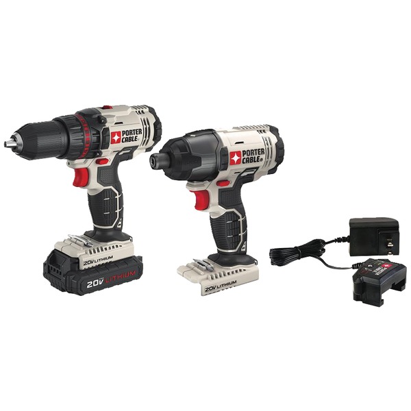 PORTER CABLE RA48795 - Porter-cable 20-volt Max* Cordless 2-tool Combo Kit With Bat