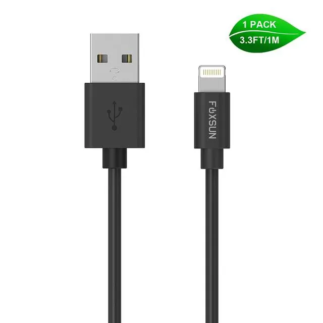 Foxsun AM001001 — Foxsun MFi Certified Lightning Cable 3.3ft for Apple Devices