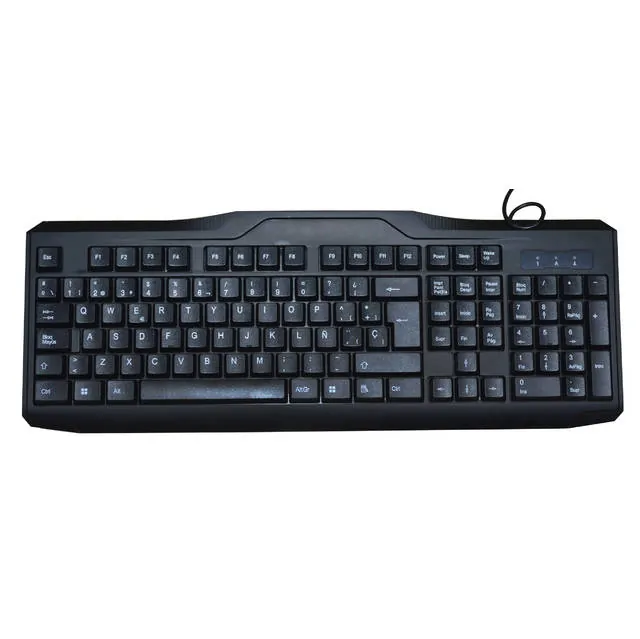 iMicro Electronics KB-US9851S — iMicro USB Wired 108-Key Spanish Keyboard - Black