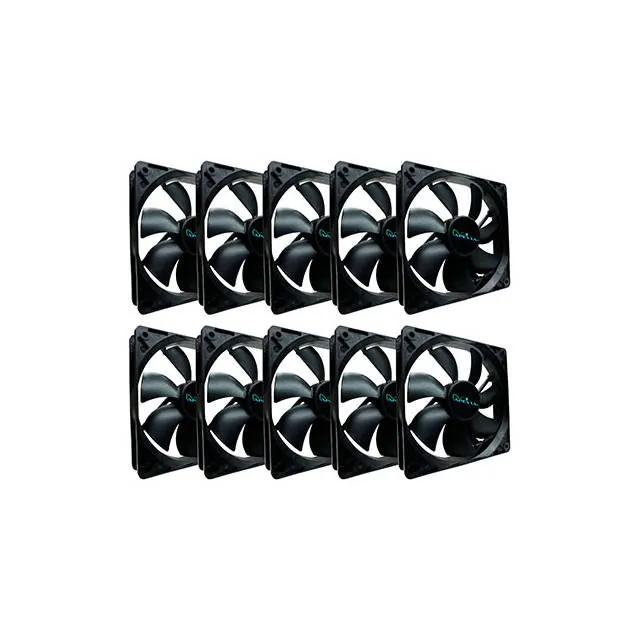 Apevia CF1012S-BK — Apevia CF1012S-BK 120mm 4pin Molex + 3pin Motherboard Black Case Fan (10-pk)