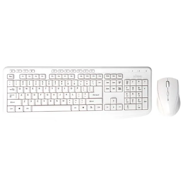 BORND M610 WHITE — Bornd M610 Wireless Keyboard and Mouse Combo - White