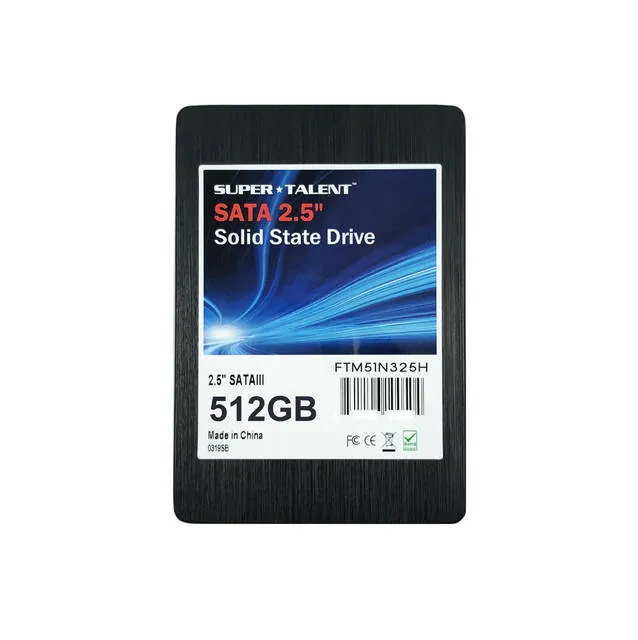 Super Talent FTM51N325H — Super Talent FTM51N325H 512GB SATA/600 2.5 TLC Solid State Drive(SSD)