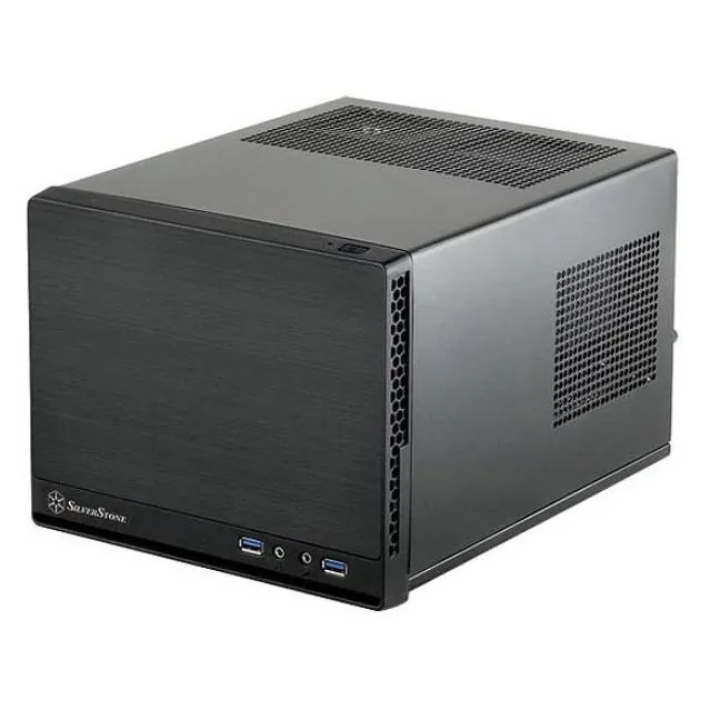 SilverStone SG13B-Q — Silverstone Case SG13B-Q mini-ITX NO PS 0/0/(1) USB 3.0 Black Retail