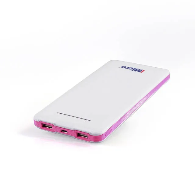 iMicro Electronics PB-IM8000R — iMicro 8000mAh Power Bank with Flashlight - Pink