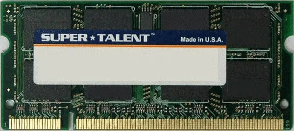Super Talent T800SA1G/M — Super Talent DDR2-800 SODIMM 1GB Micron Chip Notebook Memory