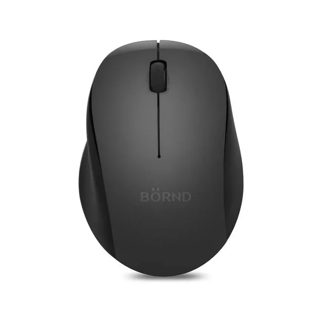 BORND M120 DARK GRAY — Bornd M120 Ultra-Silent Wireless Optical Mouse - Dark Gray
