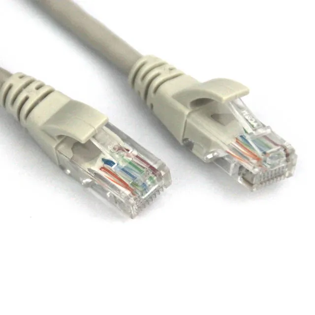 VCOM NP511-3-GRAY — VCOM 3ft Gray Cat5e UTP Molded Patch Cable - Reliable Connectivity