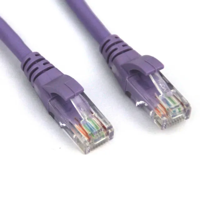 VCOM NP511-5-PURPLE — VCOM 5ft Cat5e UTP Molded Patch Cable - Purple