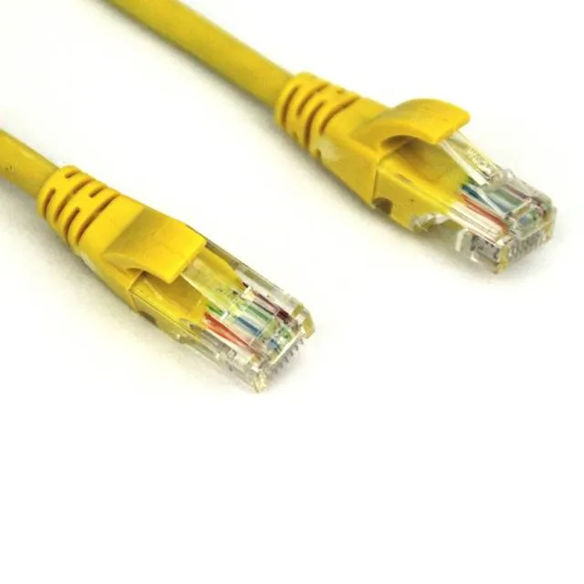 VCOM NP511-10-YELLOW — VCOM NP511-10-YELLOW 10ft Cat5e UTP Molded Patch Cable (Yellow)