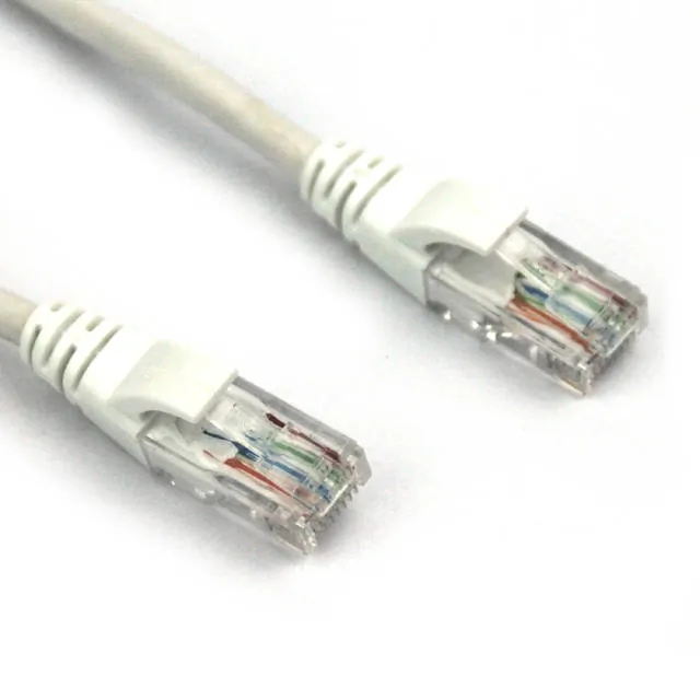 VCOM NP511-150-WHITE — VCOM 150ft Cat5e UTP Molded Patch Cable - White