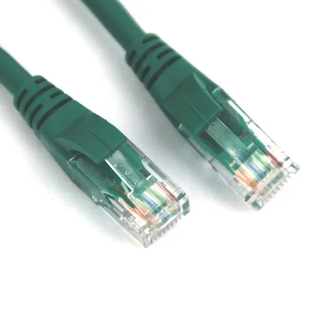 VCOM NP611-10-GREEN - VCOM 10ft Cat6 UTP Molded Patch Cable - Green