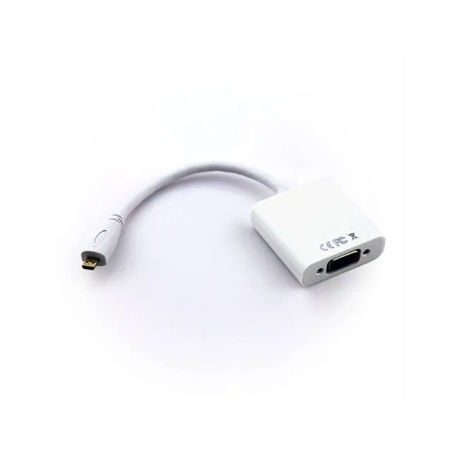 VCOM CG594 — VCOM Micro HDMI to VGA Adapter - 0.59 ft, White