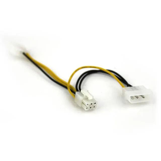 VCOM CE313 — VCOM 6-Inch Molex to PCI-E 6-Pin Power Adapter Cable
