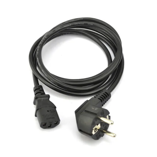 VCOM CE021-6FEET — VCOM 6ft European 3-Prong Power Cord - H03VV-F Quality