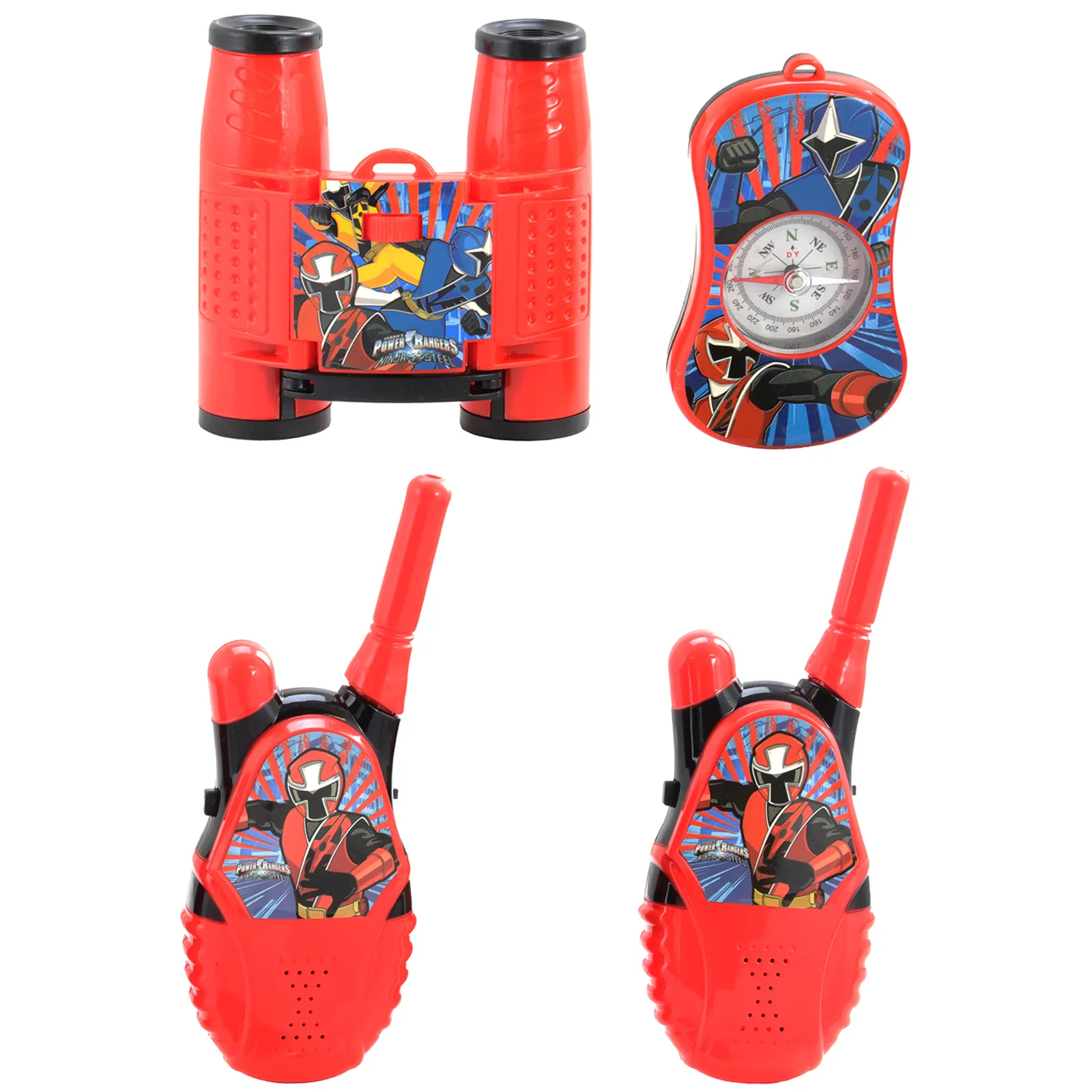 POWER RANGERS BK1-05032 — Power Rangers Walkie Talkie 4 Piece Adventure Kit