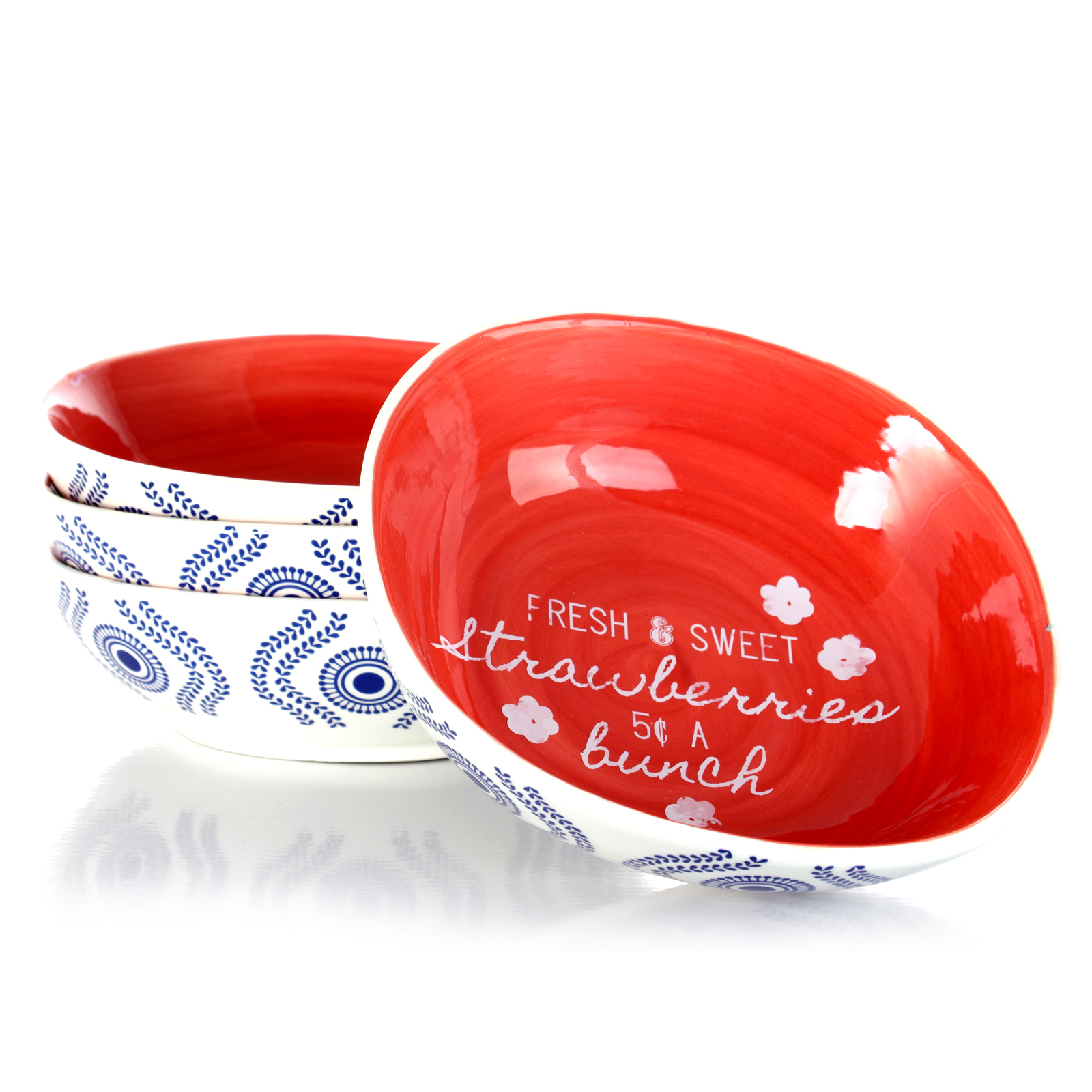 Urban Market 123278.01 - Urban Market Life on the Farm 4 Piece 7.25 Inch Soft Square 