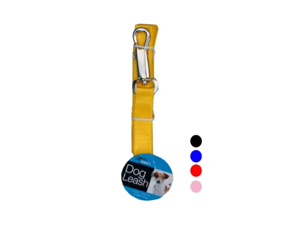 Dukes DI070 — Durable Woven Nylon Dog Leash - 4 ft with Metal Clip