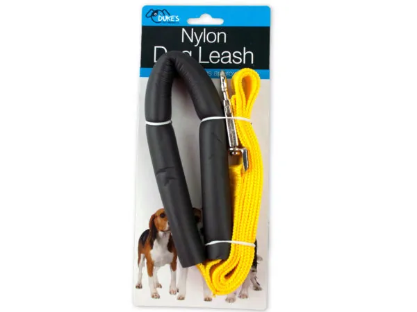 dukes DI226 — Comfort Grip Nylon Dog Leash with Foam Handle