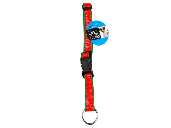 dukes DI377 — Adjustable Reflective Nylon Dog Collar for Safe Walking