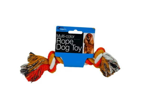 Dukes DI499 — Durable Multi-Color Rope Dog Toy for Chewing Fun