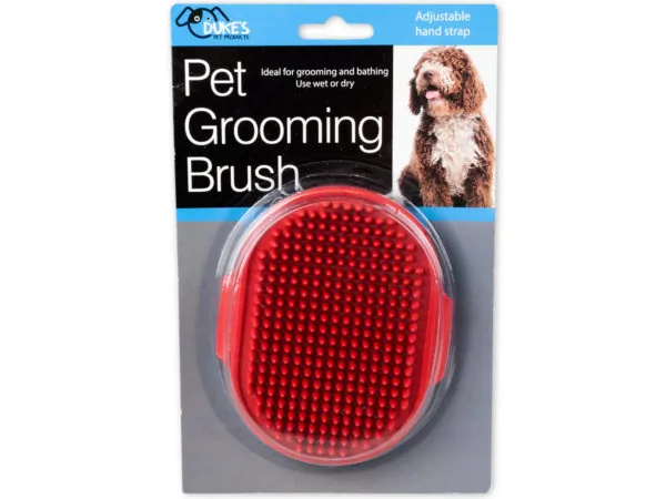 Dukes DI029 — Pet Grooming Brush with Adjustable Hand Strap