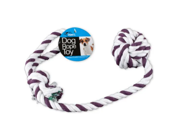 Dukes DI233 — Knotted Rope Dog Toy with Ball
