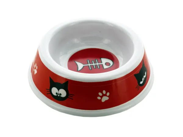 Dukes DI431 — Cat Print Pet Dish