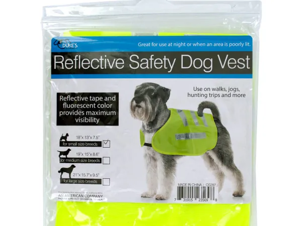 Dukes OS297 — High Visibility Reflective Dog Safety Jacket - Assorted Sizes