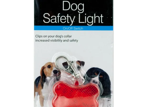 Dukes HX304 — LED Bone-Shaped Dog Safety Light for Night Walks