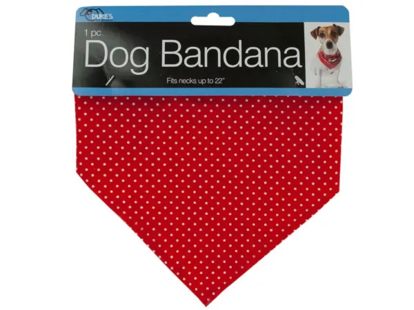 Dukes DI547 — Stylish Polka Dot Dog Bandana with Adjustable Snap Closure