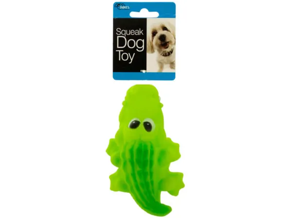 Dukes DI560 — Colorful Crocodile Squeaky Dog Toy for Playtime Fun