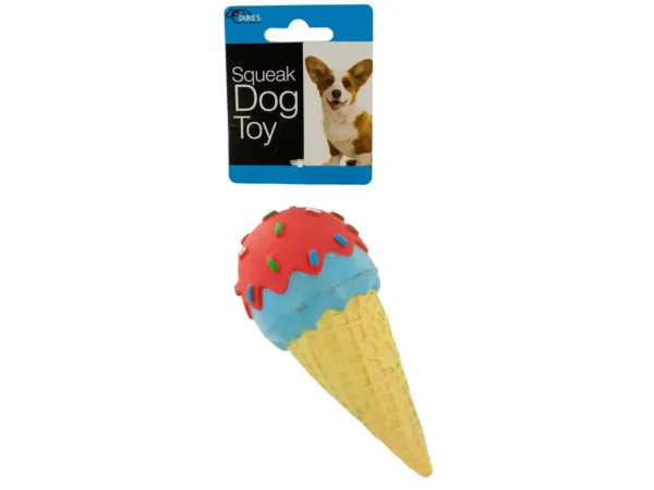 Dukes DI562 — Ice Cream Cone Squeak Dog Toy