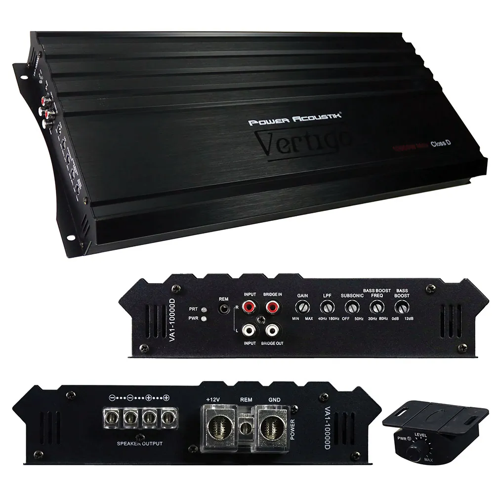 POWER ACOUSTIK VA110000D — Power Acoustik Monoblock Amplifier 10000W Max