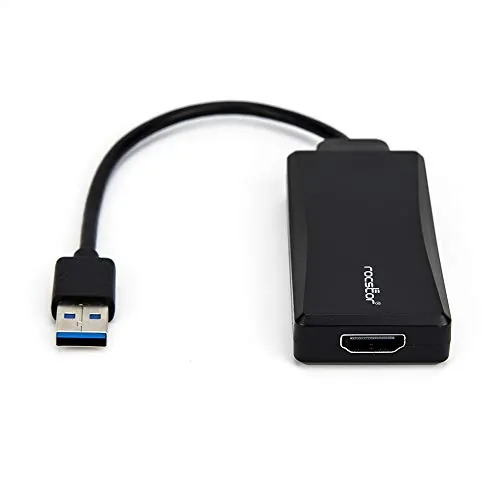 ROCSTOR Y10A177-B1 — PREMIUM USB 3.0 TO HDMI EXTERNAL ADAPTER M/F 6IN - RESOLUTIONS UP TO 1920X1200 1